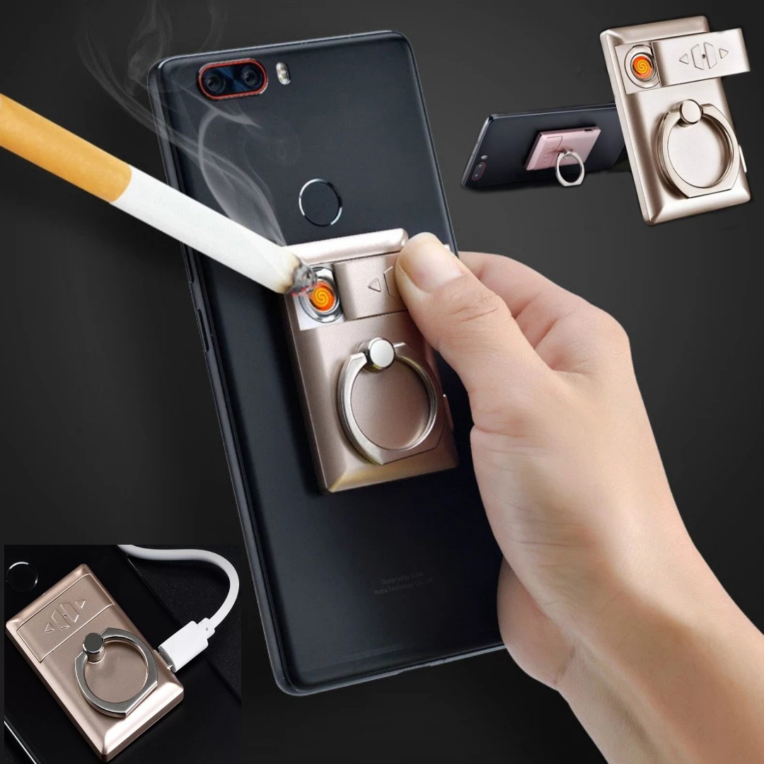 মোবাইল ফোন হোল্ডার ইউএসবি চার্জিং লাইটার  Mobile phone holder USB charging lighter